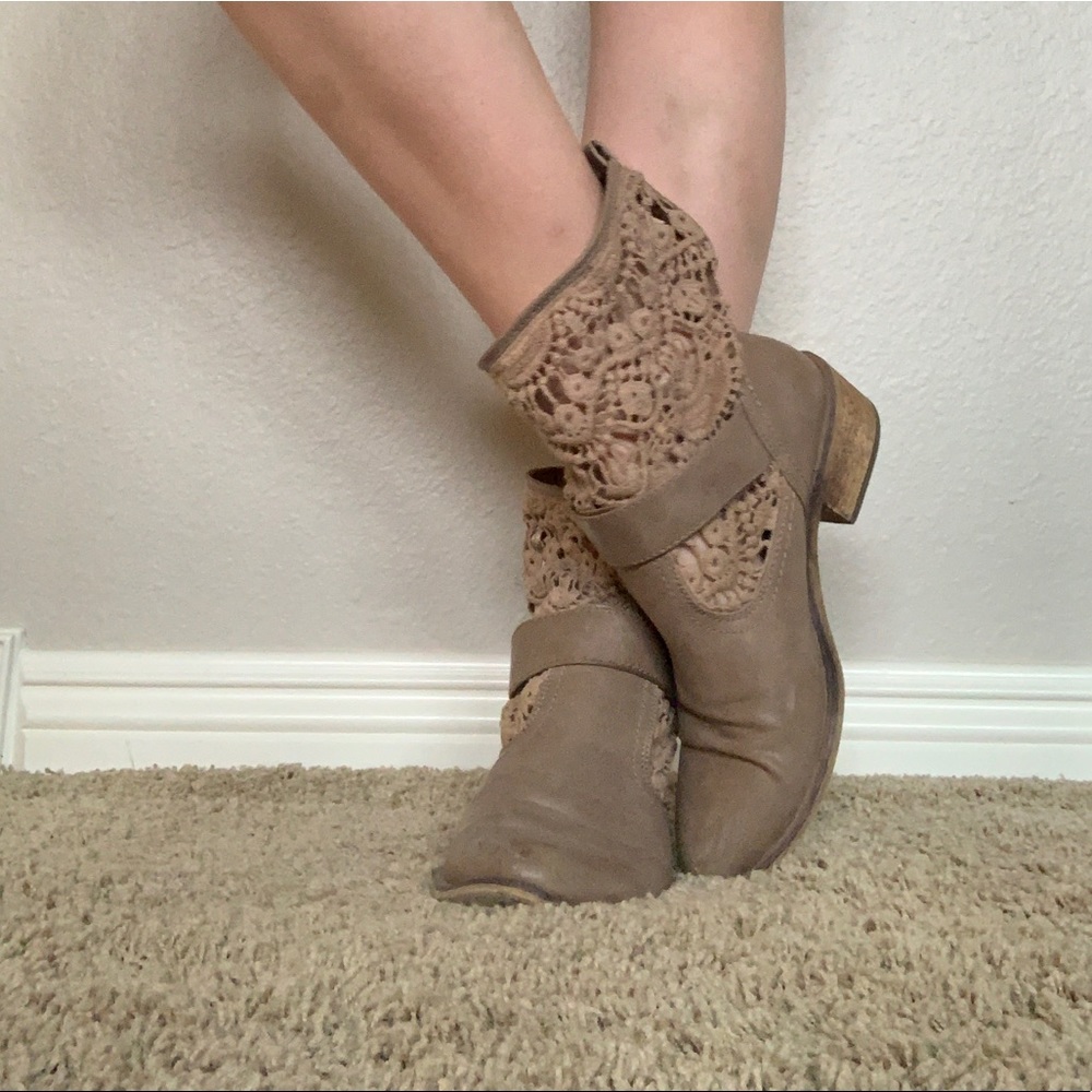 Tan boots